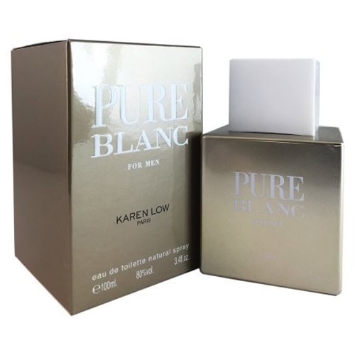 Karen Low Pure Blanc Eau de Toilette Spray for Men 3.3 oz