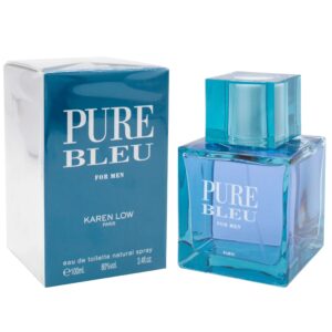 Karen Low Pure Bleu Eau de Toilette for Men – 3.4 oz