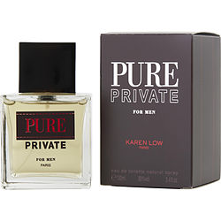 Karen Low Pure Private EDT Spray for Men, 3.3 oz