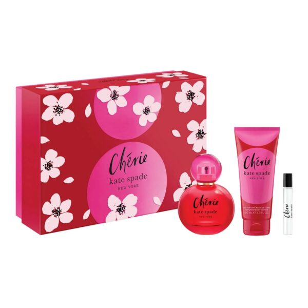 Kate Spade Cherie Eau de Parfum for Women, 3 Piece Gift Set