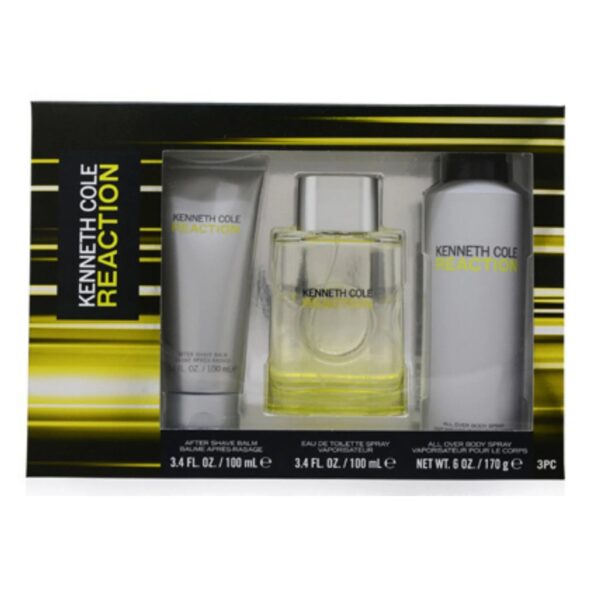 Kenneth Cole Reaction 3 piece v3 Eau de Toilette for Men – 3 piece gift set - v3