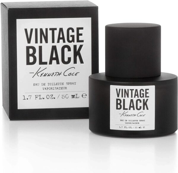 Kenneth Cole Vintage Black Eau de Toilette for Men – 1.7 oz