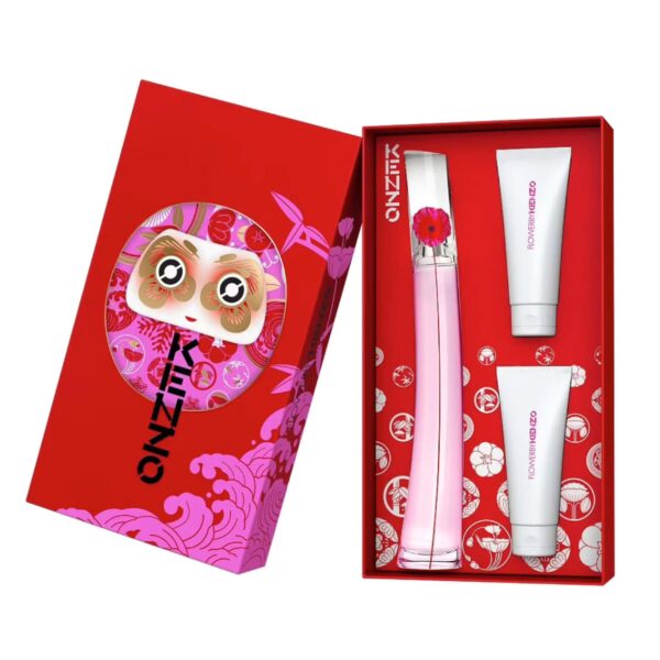 Kenzo Flower Poppy Bouquet 3 piece v4 Eau de Parfum for Women – 3 piece gift set - v4