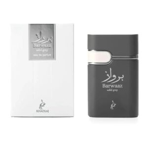 Khadlaj Barwaaz Solid Grey Eau de Parfum for Men – 3.4 oz