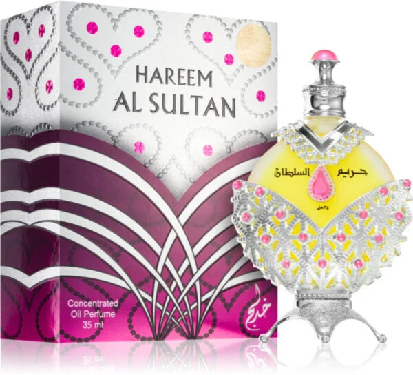 Khadlaj Hareem Al Sultan Silver Perfume Oil for Unisex – 1.18 oz