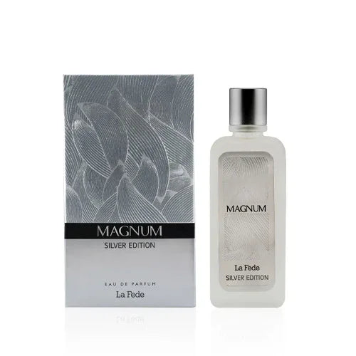 Khadlaj La Fede Magnum Silver Edition Eau de Parfum for Men – 3.4 oz