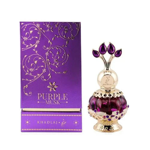 Khadlaj Purple Musk Perfume Oil for Women – 0.7 oz