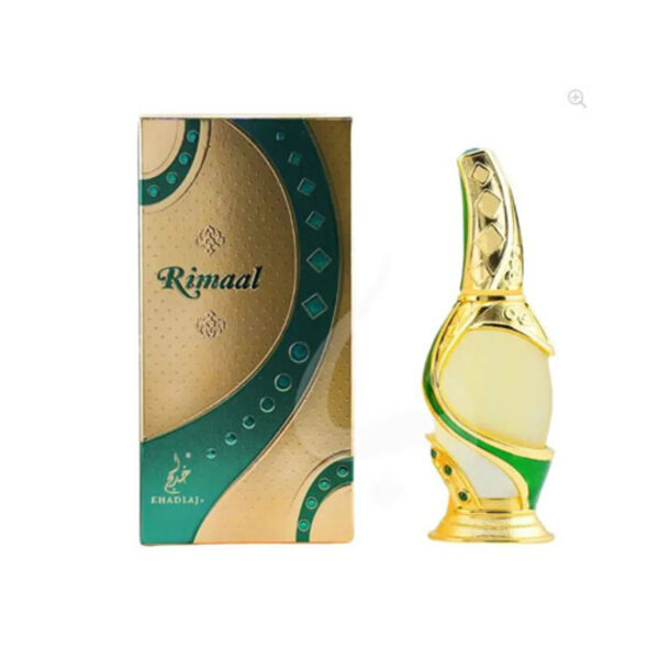 Khadlaj Rimaal Green Perfume Oil for Unisex – 0.5 oz