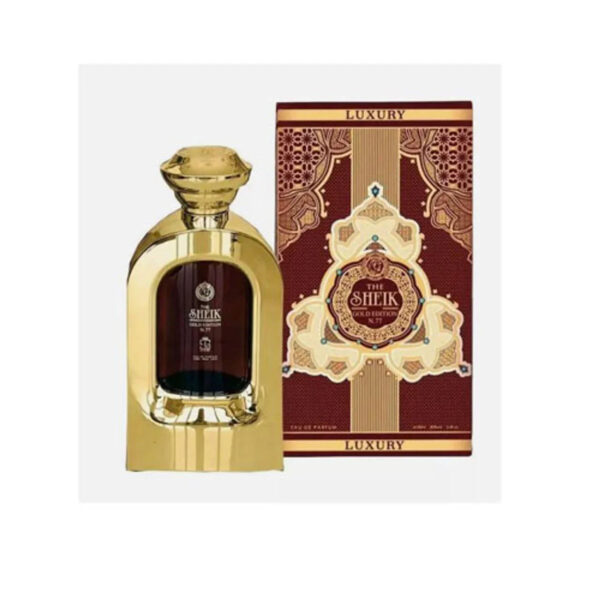 Khalis The Sheik N.77 Gold Edition Eau de Parfum for Men – 3.4 oz