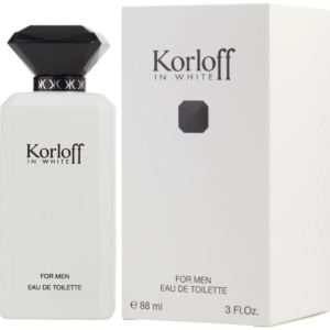 Korloff In White Eau de Toilette for Men – 3 oz