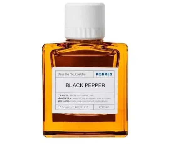 Korres Black Pepper Eau de Toilette for Men – 1.7 oz
