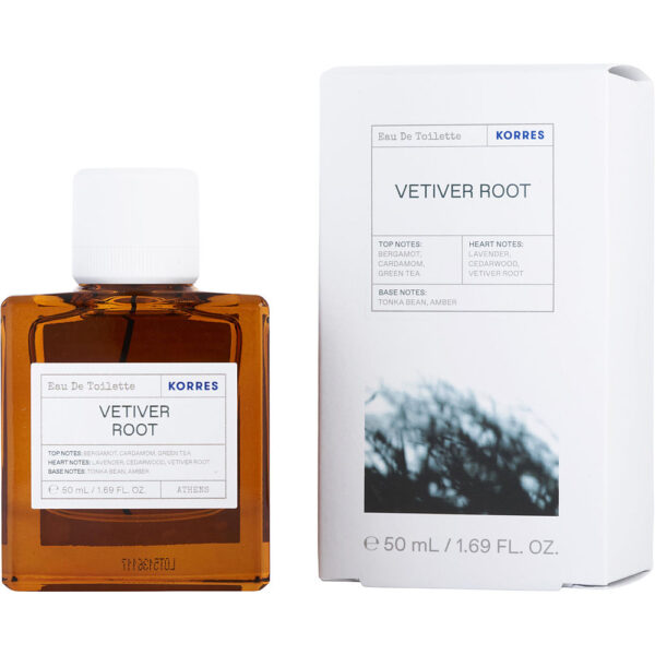 Korres Vetiver Root Eau de Toilette for Men – 1.7 oz