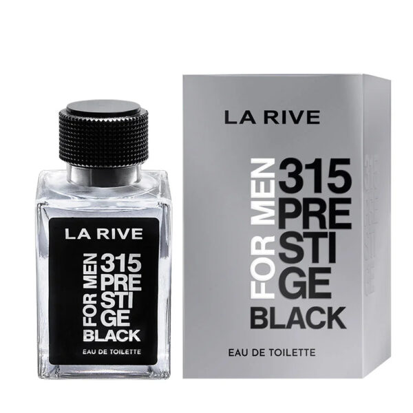 La Rive 315 Prestige Black Eau de Toilette for Men – 3.4 oz
