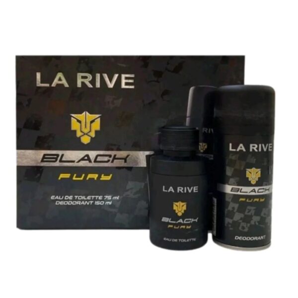 La Rive Black Fury 2 piece Eau de Toilette for Men – 2 piece gift set