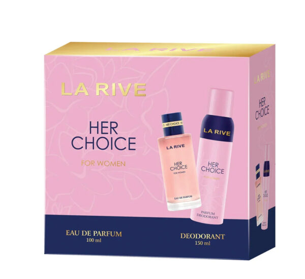 La Rive Her Choice 2 piece Eau de Parfum for Women – 2 piece gift set