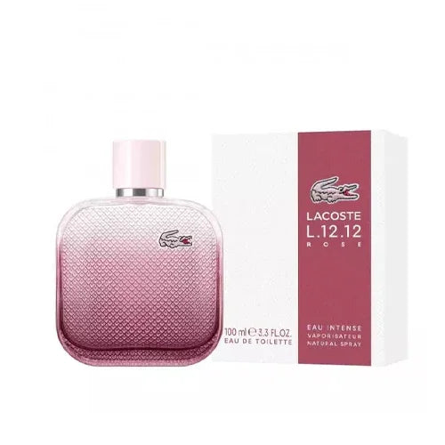 Lacoste L.12.12 Rose Eau Intense Eau de Toilette for Women – 3.3 oz