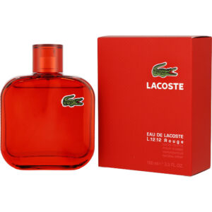 Lacoste Eau De Lacoste L.12.12 Rouge ENERGETIC Eau de Toilette for Unisex – 3.3 oz