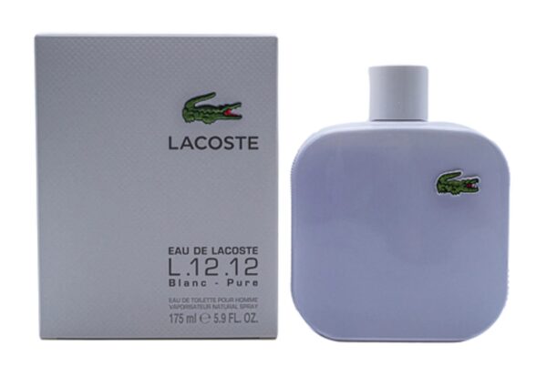 Lacoste L.12.12 Blanc Eau de Toilette for Men – 5.9 oz