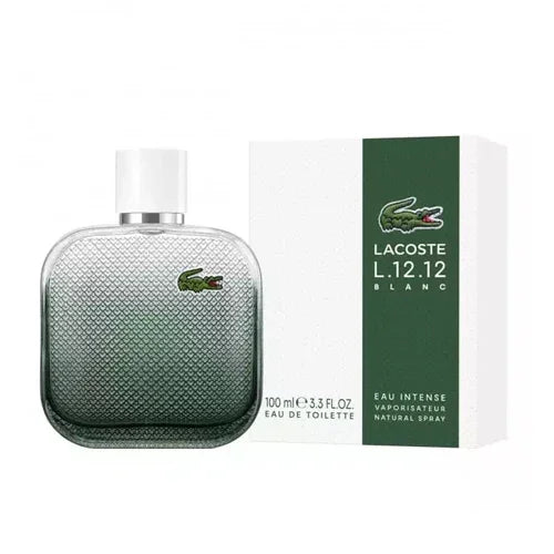 Lacoste L.12.12 Blanc Eau Intense Eau de Toilette for Men – 3.4 oz