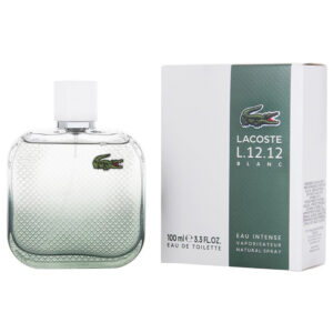 Lacoste L.12.12 Blanc Eau Intense Eau de Toilette for Men – 3.3 oz