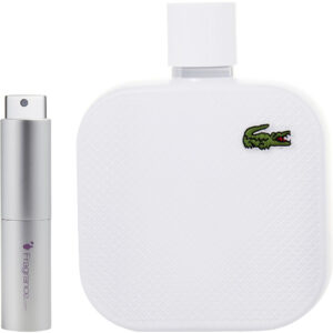 Lacoste L.12.12 Blanc TRAVEL Eau de Toilette for Men – 0.27 oz