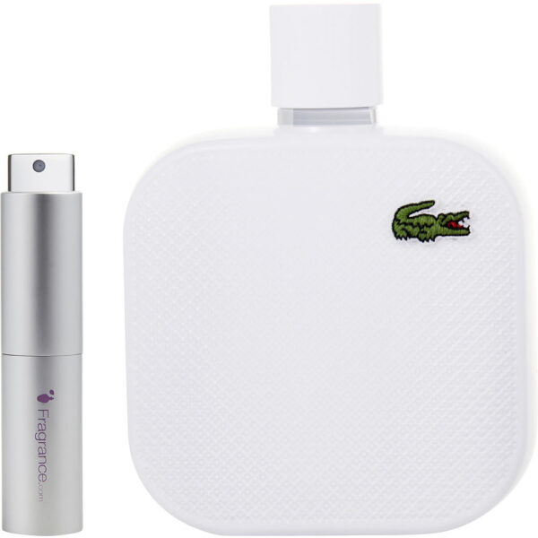 Lacoste L.12.12 Blanc TRAVEL Eau de Toilette for Men – 0.27 oz