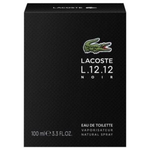 Lacoste L.12.12 Noir Eau de Toilette for Men – 3.3 oz