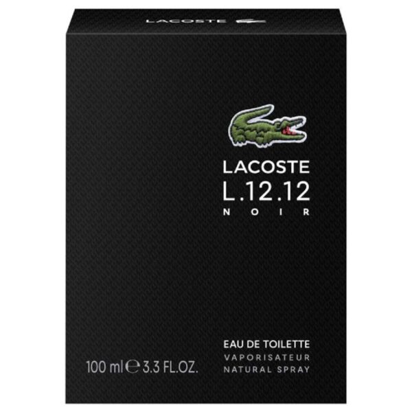Lacoste L.12.12 Noir Eau de Toilette for Men – 3.3 oz