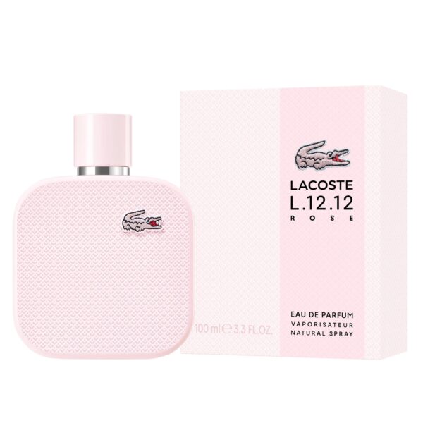 Lacoste L.12.12 Rose Eau de Parfum for Women – 3.4 oz