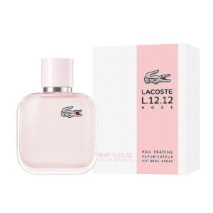 Lacoste L.12.12 Rose Eau de Toilette for Women – 3.3 oz
