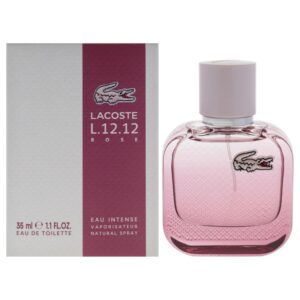Lacoste L.12.12 Rose Eau Intense Eau de Toilette for Women – 1.1 oz