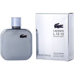 Lacoste L.12.12 Silver Grey EAU DE PARFUM SPRAY 3.3 OZ for MEN