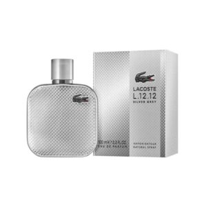 Lacoste L.12.12 Silver Grey Eau de Parfum for Men – 3.3 oz