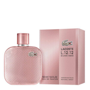 Lacoste L.12.12 Silver Rose Eau de Parfum for Women – 3.3 oz