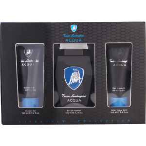 Lamborghini Acqua by Tonino Lamborghini EDT Spray 4.2 OZ Gift Set for Men