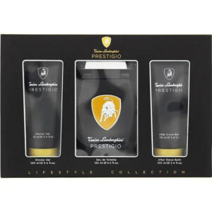 Lamborghini Prestigio EDT Spray 4.2oz + Aftershave & Shower Gel Set