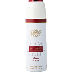 lattafa Ana Abiyedh I am White Rouge Perfumed Body Spray for Unisex – 6.67 oz