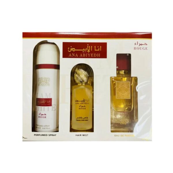 Lattafa Ana Abiyedh Rouge Unisex Fragrance Set