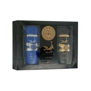 Lattafa Asad 5th Anniversary Edition Eau de Parfum for Unisex – 2 piece gift set