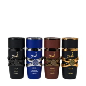 Lattafa Asad Collection Eau de Parfum for Unisex – 4 piece gift set