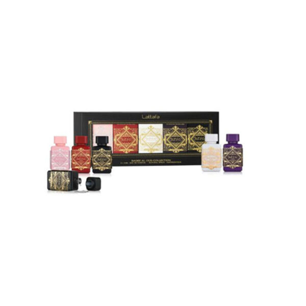 Lattafa Badee Al Oud Collection Eau de Parfum for Unisex – 5 piece gift set