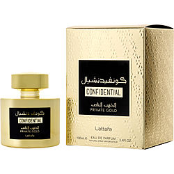 Lattafa Confidential Private Gold Eau de Parfum Spray 3.4 OZ