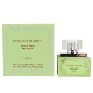 lattafa Decadent Delights Choco Pista Macaron Eau de Parfum for Unisex – 1.7 oz