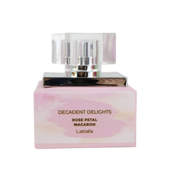 Lattafa Decadent Delights Rose Petal Macaron Eau de Parfum for Unisex – 1.7 oz