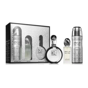 Lattafa Fakhar Eau de Parfum for Men, 3 Piece Gift Set