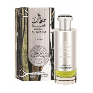 Lattafa Khaltaat Al Arabia Royal Delight Silver Eau de Parfum for Unisex – 3.4 oz