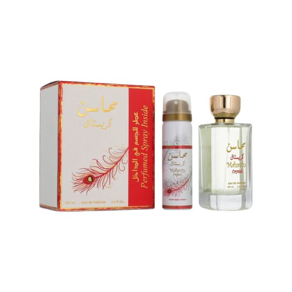 Lattafa Mahasin Crystal Eau de Parfum for Women – 3.4 oz