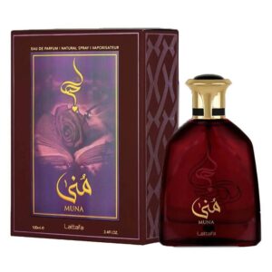 Lattafa Muna Eau de Parfum for Women – 3.4 oz