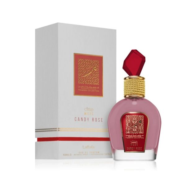 Lattafa Musk Candy Rose Thameen Collection Eau de Parfum for Women – 3.4 oz