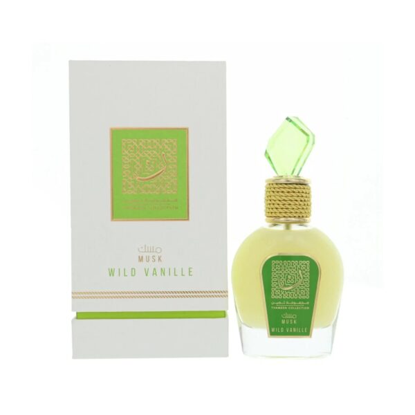 Lattafa Musk Wild Vanille Thameen Collection Eau de Parfum for Women – 3.4 oz